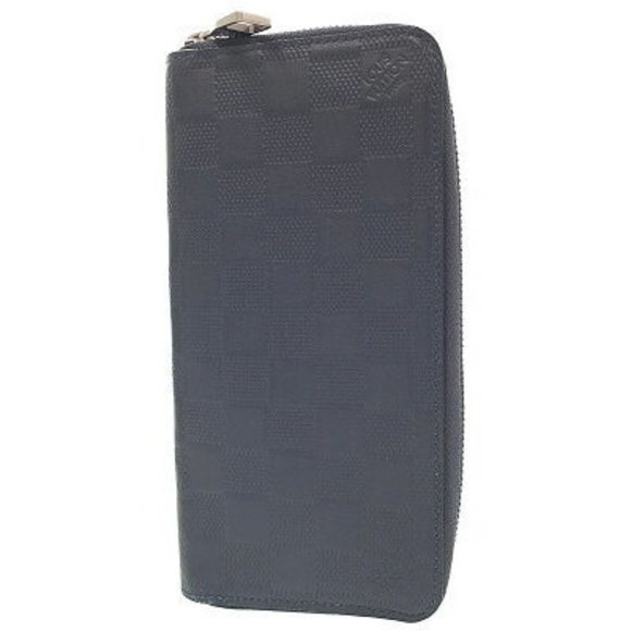 Louis Vuitton Damier Infini Black Zippy Wallet Vertical Zip Long - Picture 1 of 8